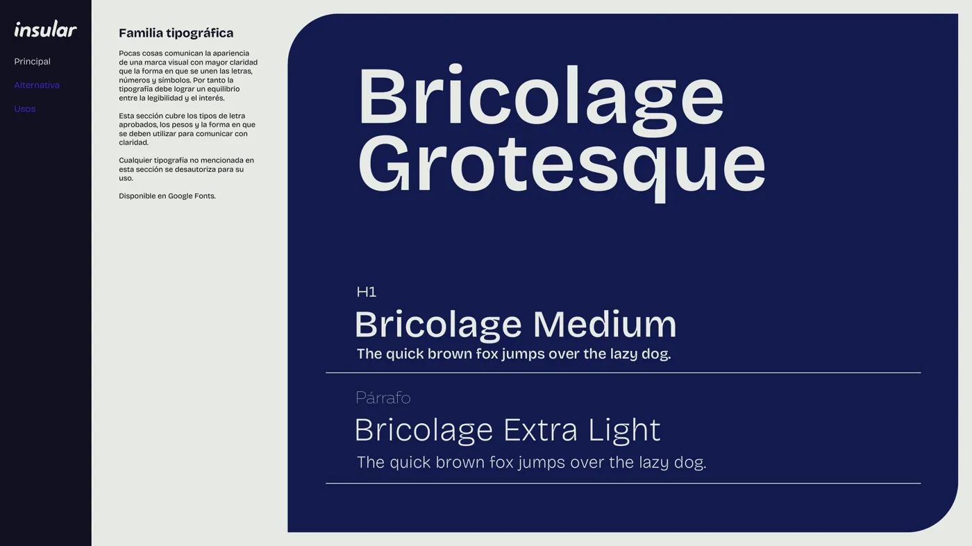 Tipografía Bricolage Grotesque